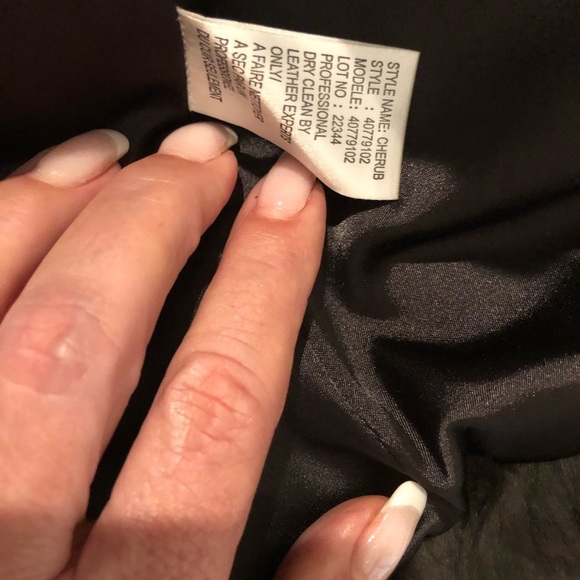 Theory Rabbit Fur Jacket Brown PREOWNED the tag is missing, manufacturer in coat - Picture 13 of 13